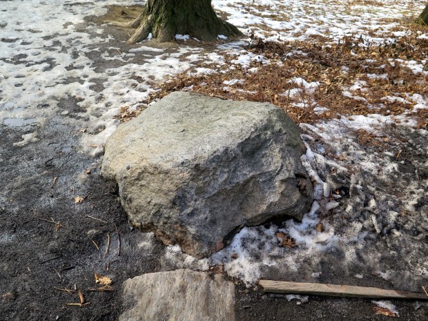A rock!  of Central Park. ooh and aah