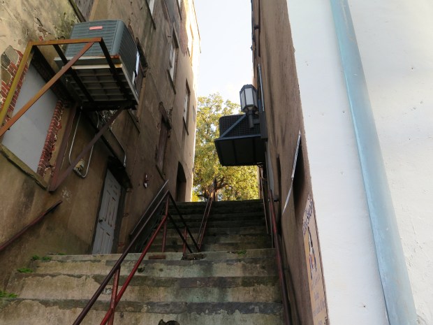 quite a few of these hidden stairways.