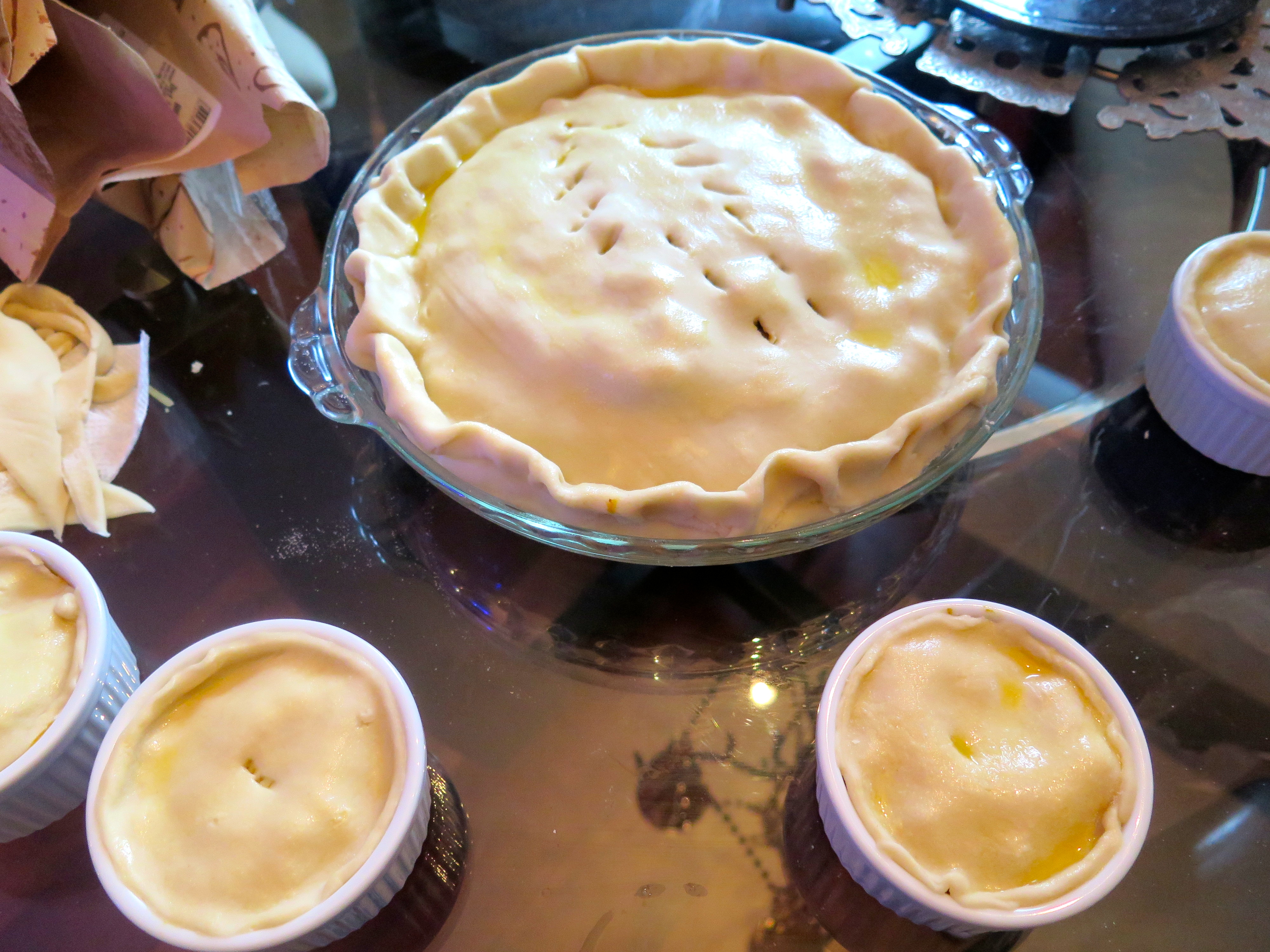 The curry pie was also new for me, but this I would definitely make again. If I can remember what I put in it.